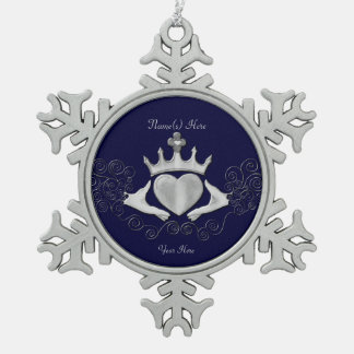 Ornement Flocon De Neige Le Claddagh (Argent)