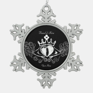 Ornement Flocon De Neige Le Claddagh (blanc)