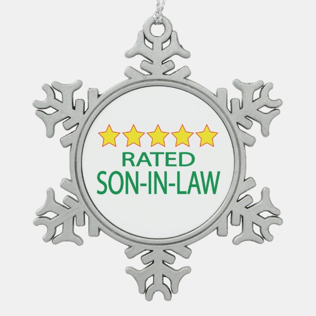 Ornement Flocon De Neige Le gendre cinq étoiles (Devant)