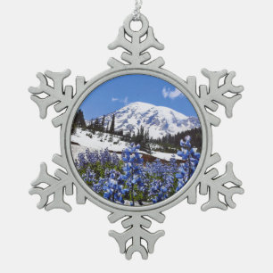 Ornement Flocon De Neige Le mont Rainier au point de paradis