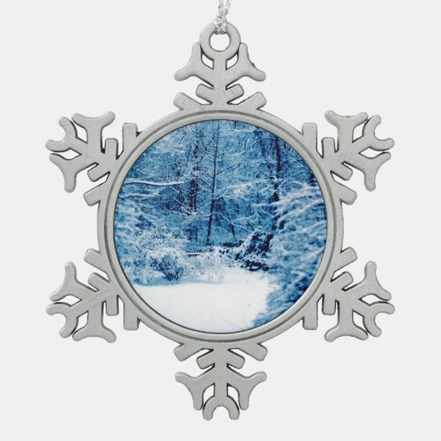 Ornement Flocon De Neige Le pays des merveilles d'hiver (Devant)
