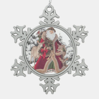Ornement Flocon De Neige Le Père Noël et les péchés