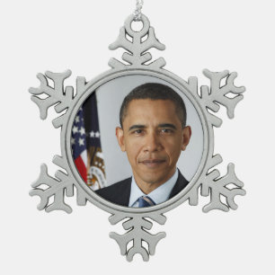 Ornement Flocon De Neige Le président américain Barack Obama à la Maison Bl