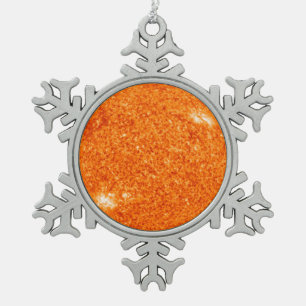 Ornement Flocon De Neige Le soleil bouillant
