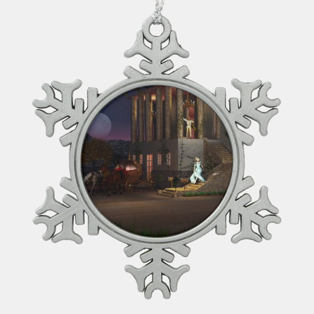 Ornement Flocon De Neige L'entraîneur de Cendrillon (Devant)