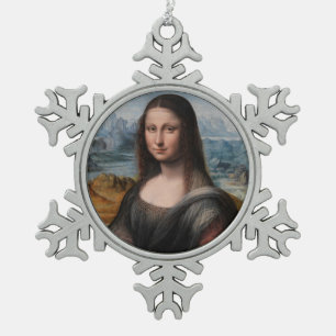 Ornement Flocon De Neige Leonardo da Vinci   Mona Lisa