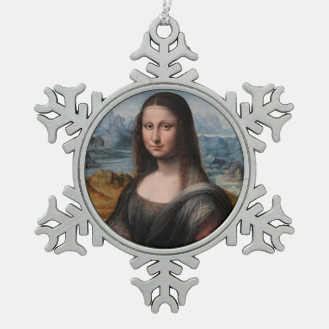 Ornement Flocon De Neige Leonardo da Vinci | Mona Lisa (Devant)