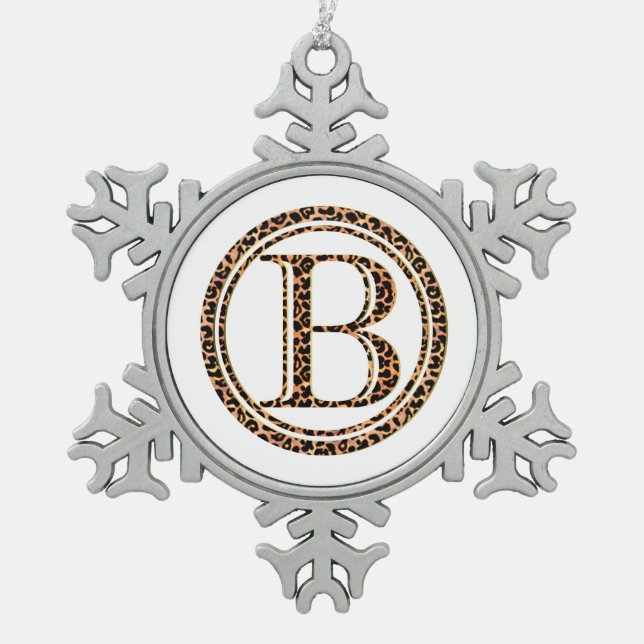 Ornement Flocon De Neige léopard B (Devant)