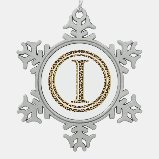 Ornement Flocon De Neige léopard I (Devant)