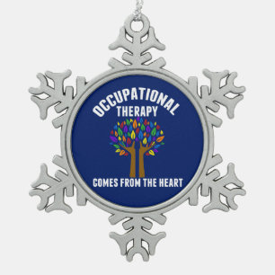 Ornement Flocon De Neige L'ergothérapie vient du coeur