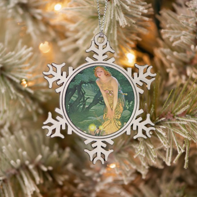 Ornement Flocon De Neige Les fées au clair de lune (Arbre)