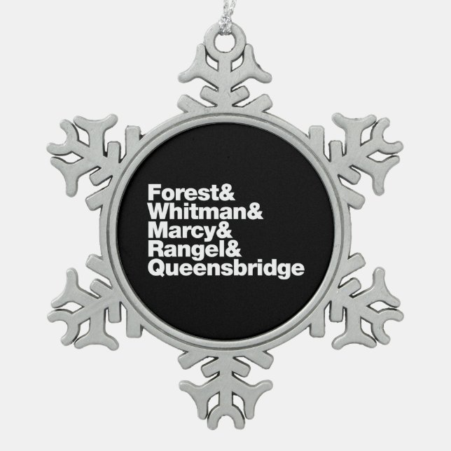 Ornement Flocon De Neige Les Projets (Devant)