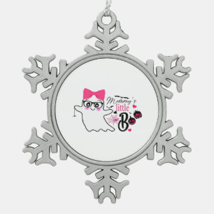 Ornement Flocon De Neige L'Halloween du Boo de maman
