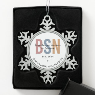 Ornement Flocon De Neige Licence BSN en sciences infirmières sur mesure