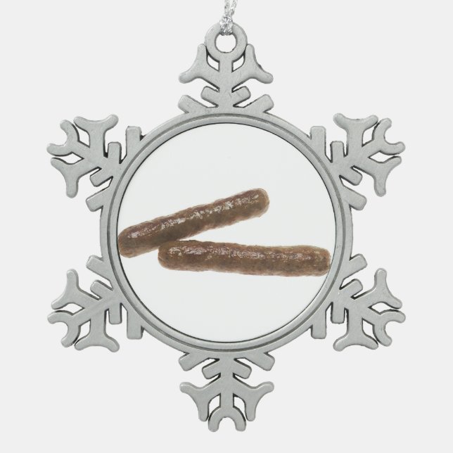 Ornement Flocon De Neige Liens de saucisse (Devant)