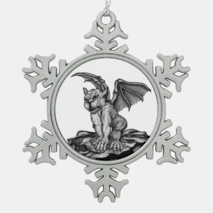 Ornement Flocon De Neige Little Golem Gargoyle