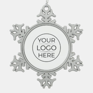 Ornement Flocon De Neige Logo de marque d'entreprise moderne