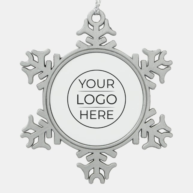 Ornement Flocon De Neige Logo de marque d'entreprise moderne (Devant)