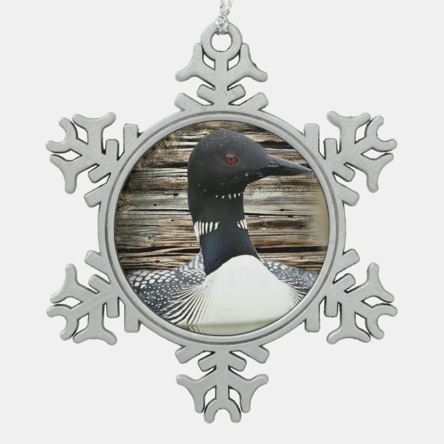 Ornement Flocon De Neige Loon (Devant)