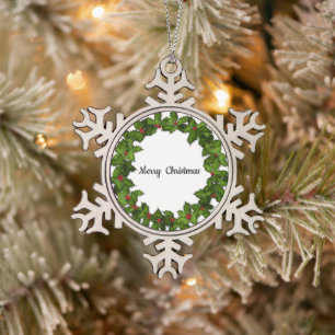 Ornement Flocon De Neige L'ornement de Noël de Flambeau d'eau