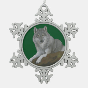 Ornement Flocon De Neige Loup
