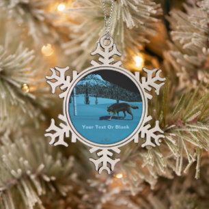 Ornement Flocon De Neige Loup d'hiver - Tapetum Lucidum