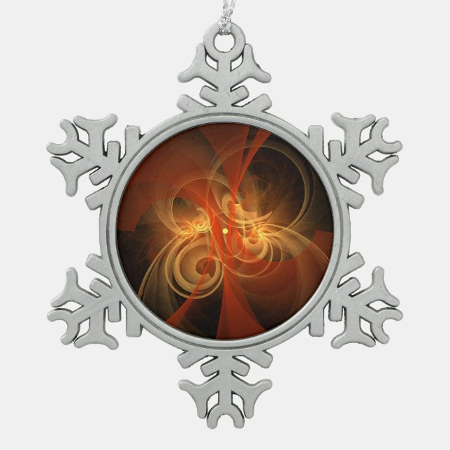 Ornement Flocon De Neige Magie du matin Art Abstrait (Devant)