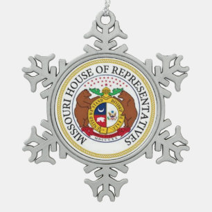 ORNEMENT FLOCON DE NEIGE MAISON MISSOURI DES REPRÉSENTANTS