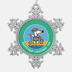 Ornement Flocon De Neige Maisy à la plage