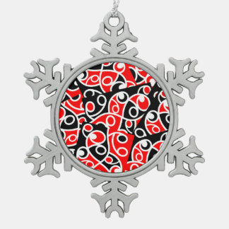 Ornement Flocon De Neige Maori Kowhaiwhai Layai Motif