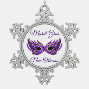 Ornement Flocon De Neige Mardi Gras New Orleans
