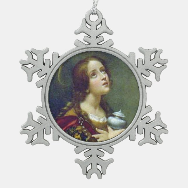 ORNEMENT FLOCON DE NEIGE MARY MAGDALENE (Devant)