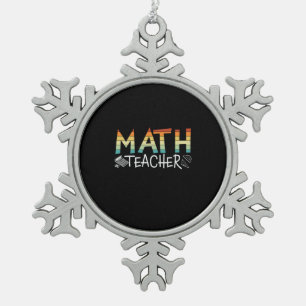 Ornement Flocon De Neige Math Teacher