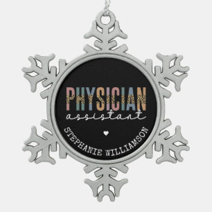 Ornement Flocon De Neige Médecin sur mesure Assistant Médecin Associé PA
