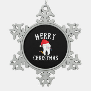 Ornement Flocon De Neige Merry Christmas Tooth Doctor dential