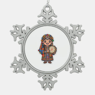 Ornement Flocon De Neige Mignon Kawaii Amazigh Ber