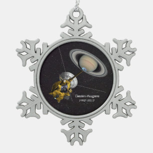 Ornement Flocon De Neige Mission Cassini Huygens à Saturne