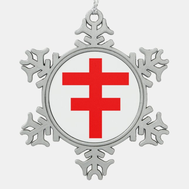 ORNEMENT FLOCON DE NEIGE MODÈLE DE CHEVALIERS (Devant)