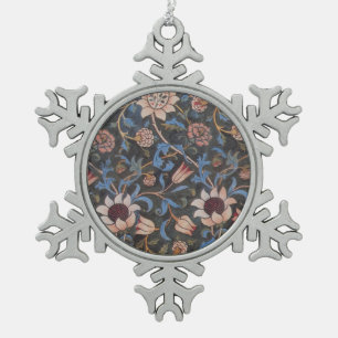 Ornement Flocon De Neige Modèle William Morris Evenlode : Vintage Moody