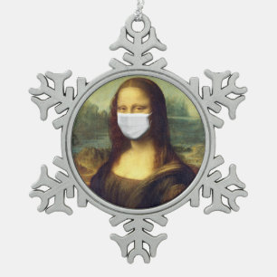 Ornement Flocon De Neige Mona Lisa Via Corona Virus