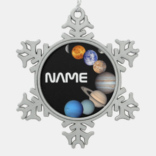 Ornement Flocon De Neige Montage du système solaire Photos JPL - Personnali