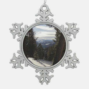 Ornement Flocon De Neige Montagnes de Madison en hiver dans le Montana
