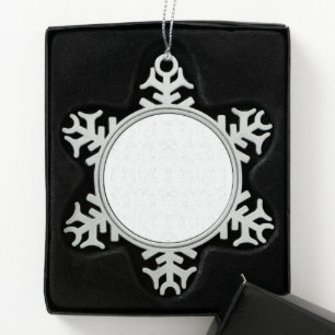 Ornement Flocon De Neige Motif floral monochrome – Art élégant sans couture