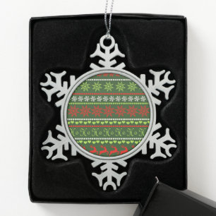 Ornement Flocon De Neige Motif répétitif de Noël