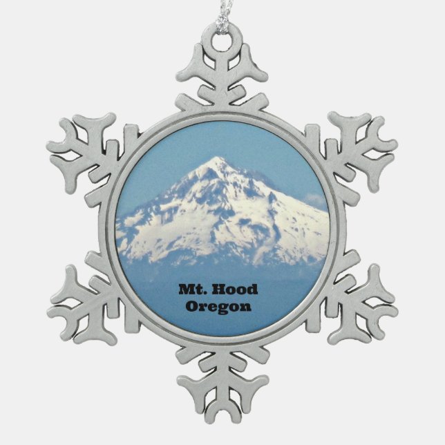 Ornement Flocon De Neige Mt Hood, Oregon (Devant)