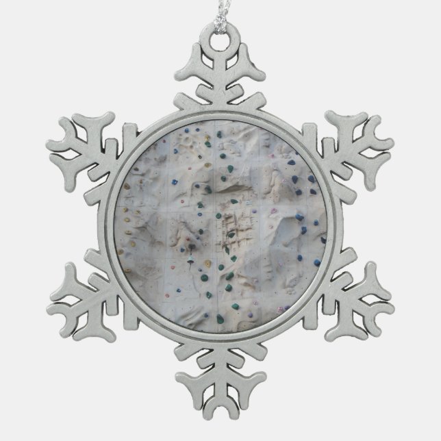 Ornement Flocon De Neige Mur d'escalade de roche (Devant)