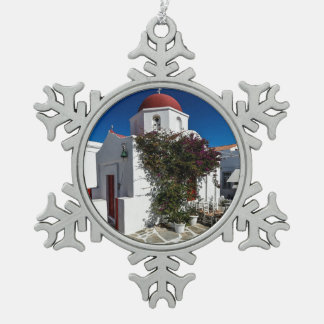 Ornement Flocon De Neige Mykonos Grèce Travel