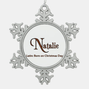 Ornement Flocon De Neige Natalie