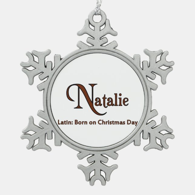 Ornement Flocon De Neige Natalie (Devant)