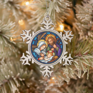 Ornement Flocon De Neige Nativité